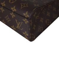 Louis Vuitton Sac Plat PM Monogram Corner Close Up
