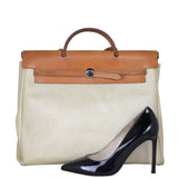 Hermes Herbag 39 Toile Shoe