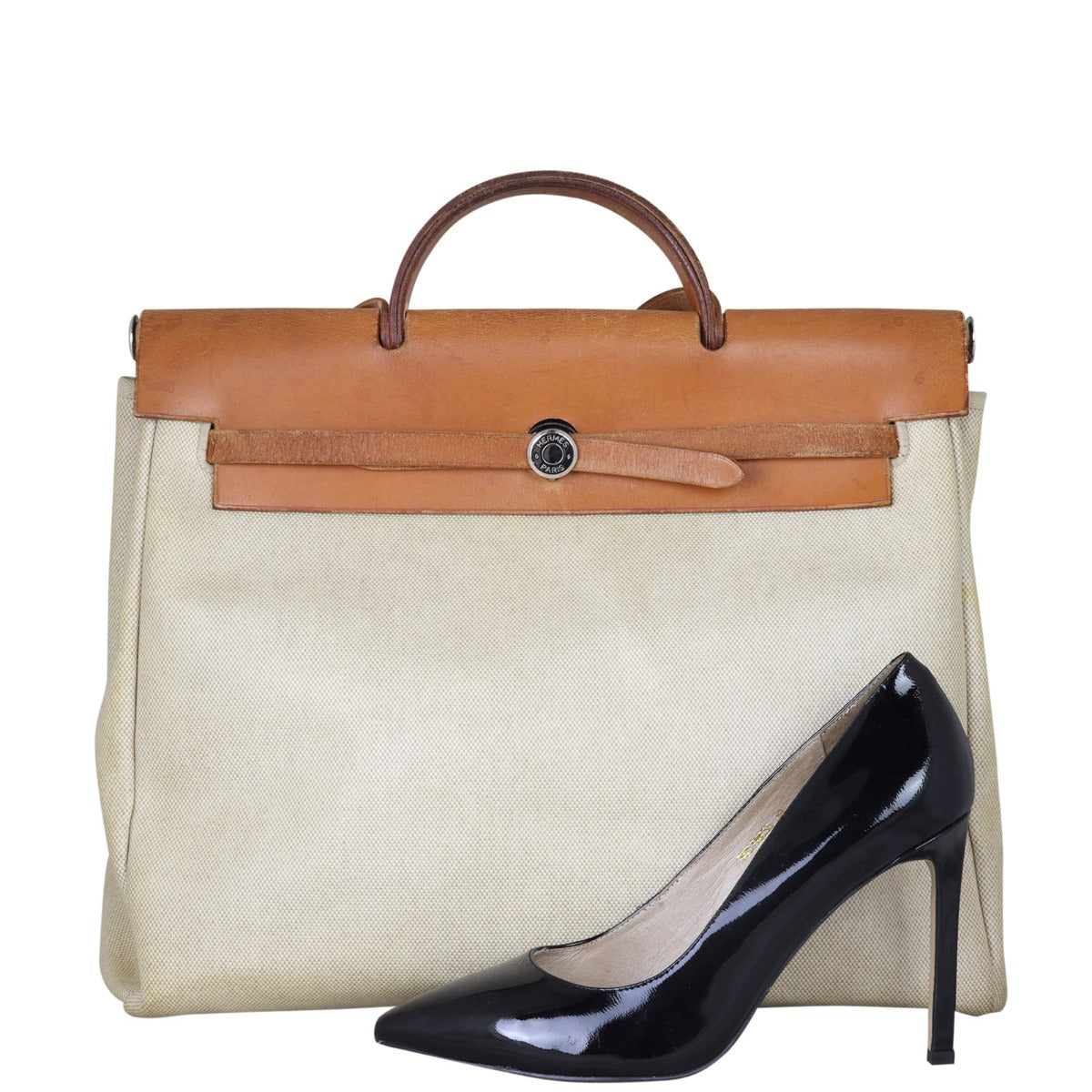 Hermes Herbag 39 Toile Shoe