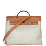 Hermes Herbag 39 Toile Front With Strap