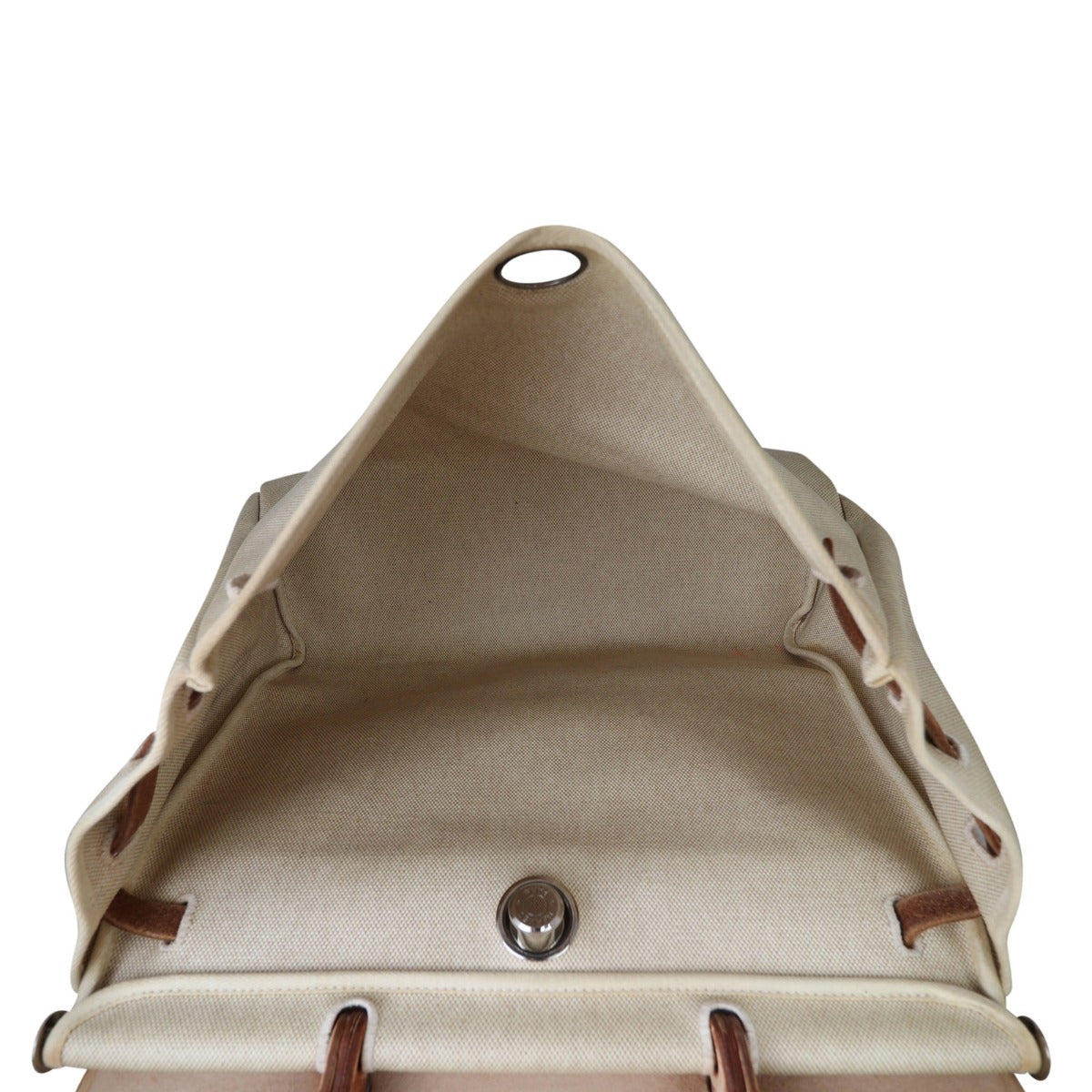 Hermes Herbag 39 Toile Whole Interior
