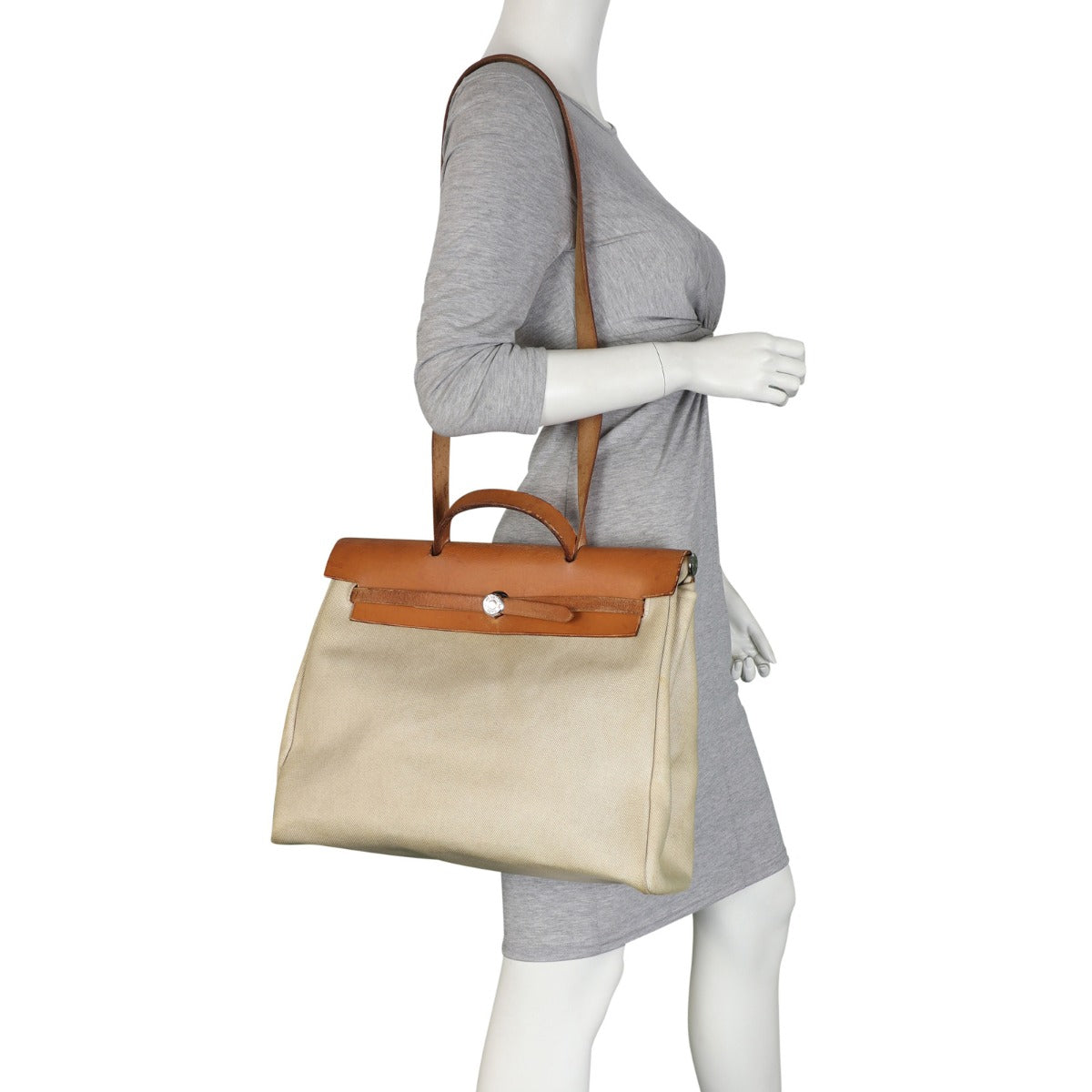 Hermes Herbag 39 Toile Mannequin