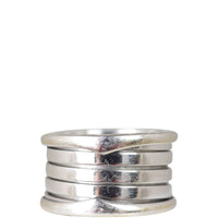 Bvlgari B.Zero1 18k White Gold Four Band Ring 