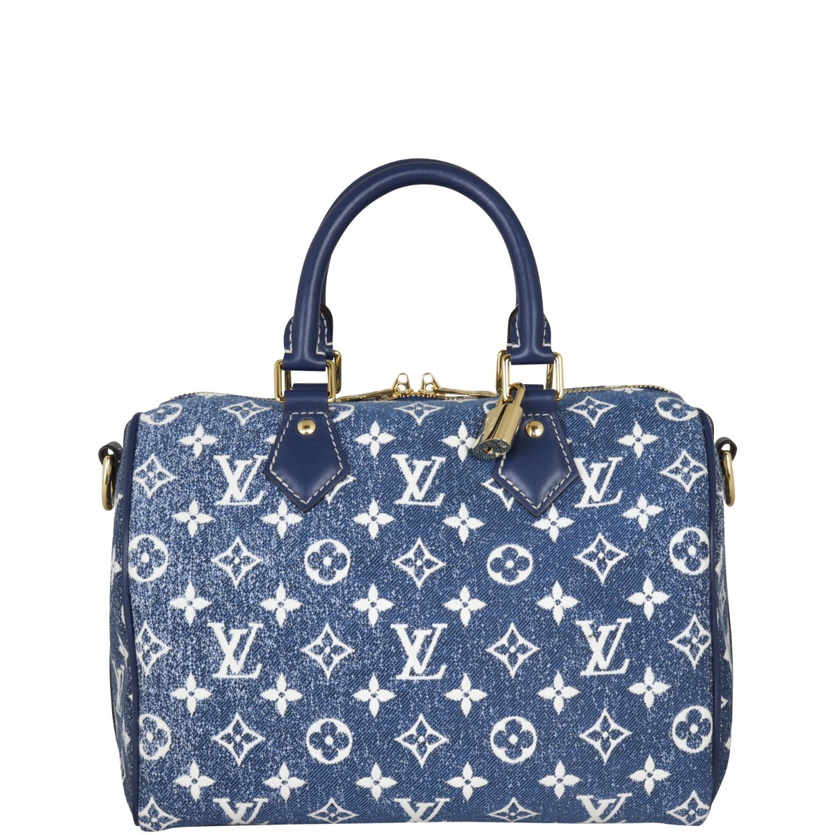 Louis Vuitton Speedy 25 Bandouliere Monogram Denim Front