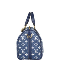 Louis Vuitton Speedy 25 Bandouliere Monogram Denim Side