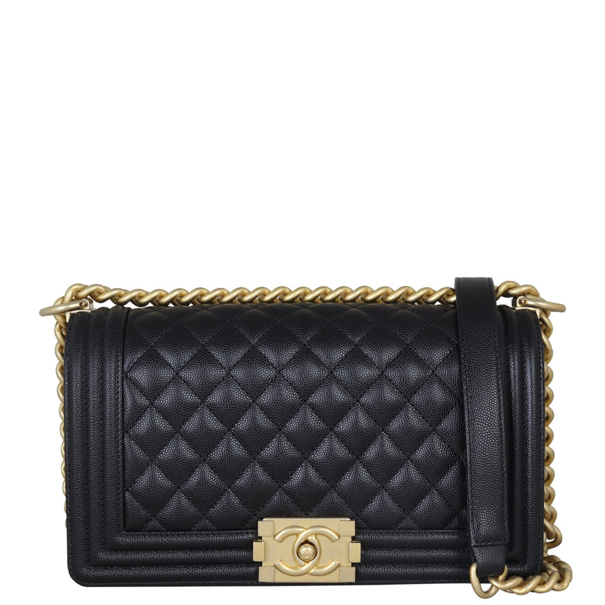 Chanel Boy Old Medium Front With Strap