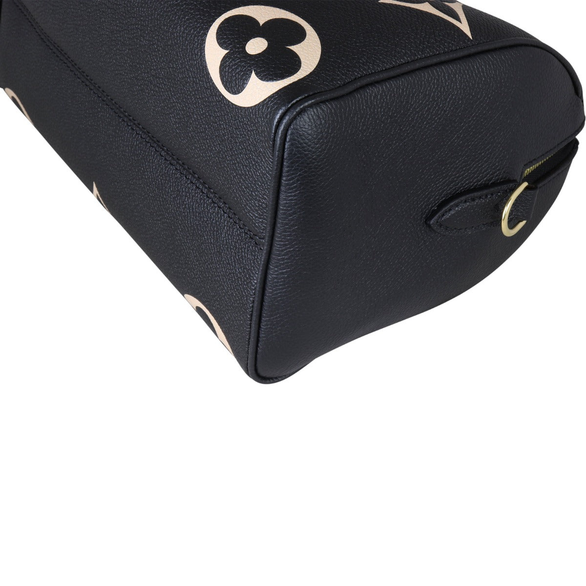 Louis Vuitton Speedy 25 Bandouliere Monogram Empreinte Giant Bicolour Close Corner