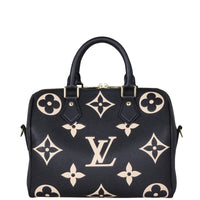 Louis Vuitton Speedy 25 Bandouliere Monogram Empreinte Giant Bicolour Front