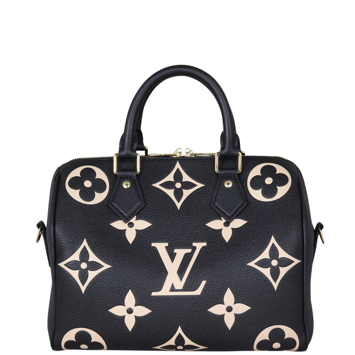 Louis Vuitton Speedy 25 Bandouliere Monogram Empreinte Giant Bicolour Front
