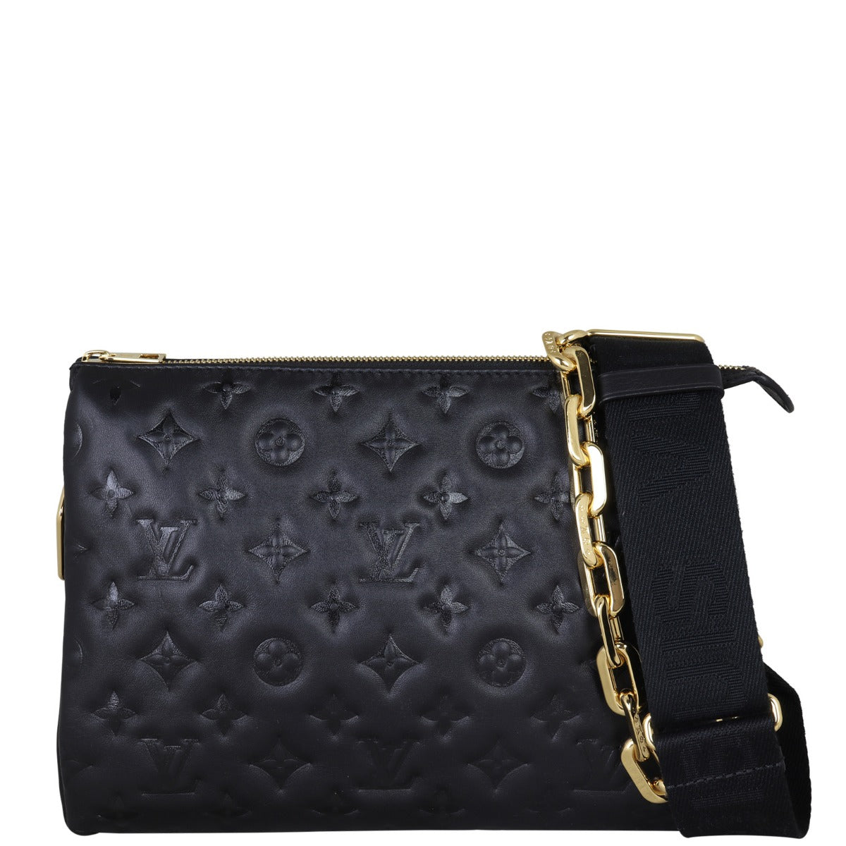 Louis Vuitton Coussin PM Monogram Embossed Lambskin Front With Strap