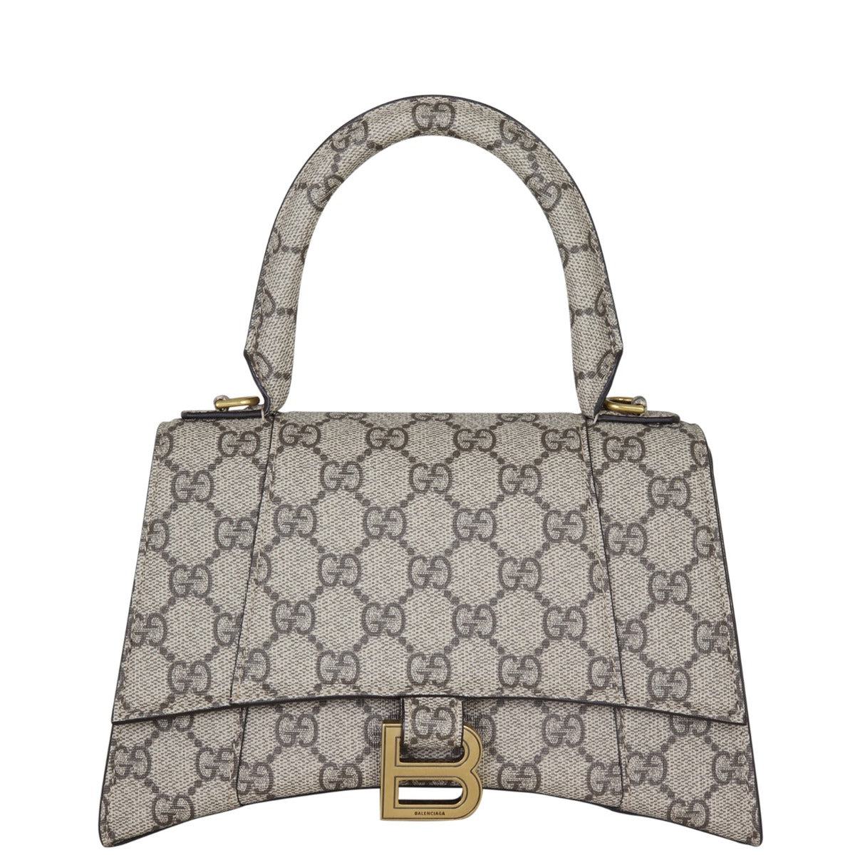 『rhm プロフィール必読』美品 GUCCI BALENCIAGA Gucci x Balenciaga The Hacker Project GG Supreme Hourglass Bag
