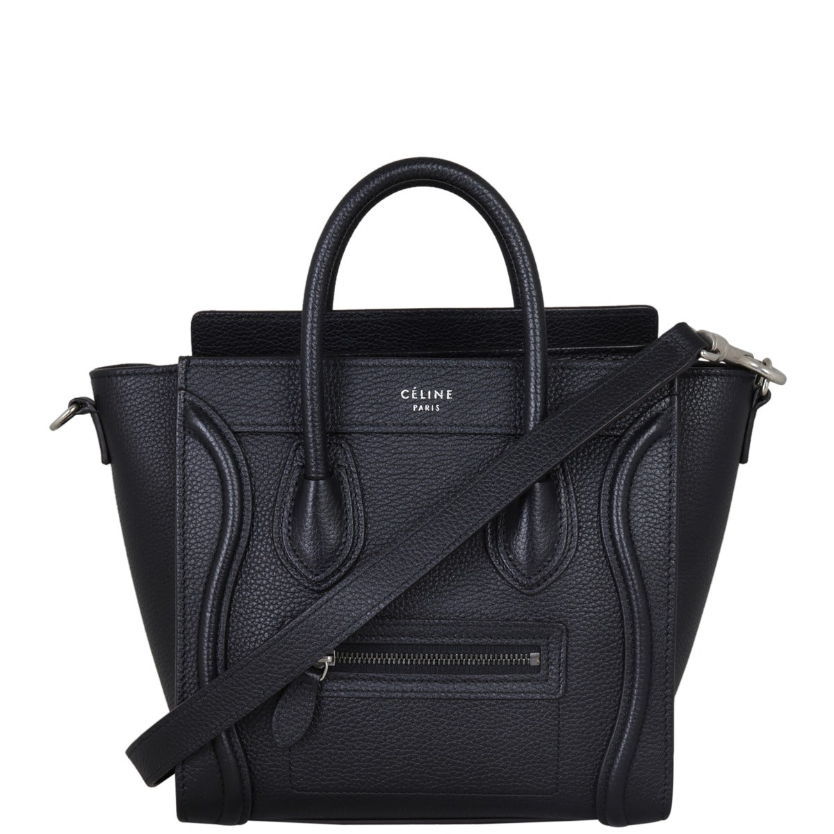 Celine Nano Luggage Tote Front with strap