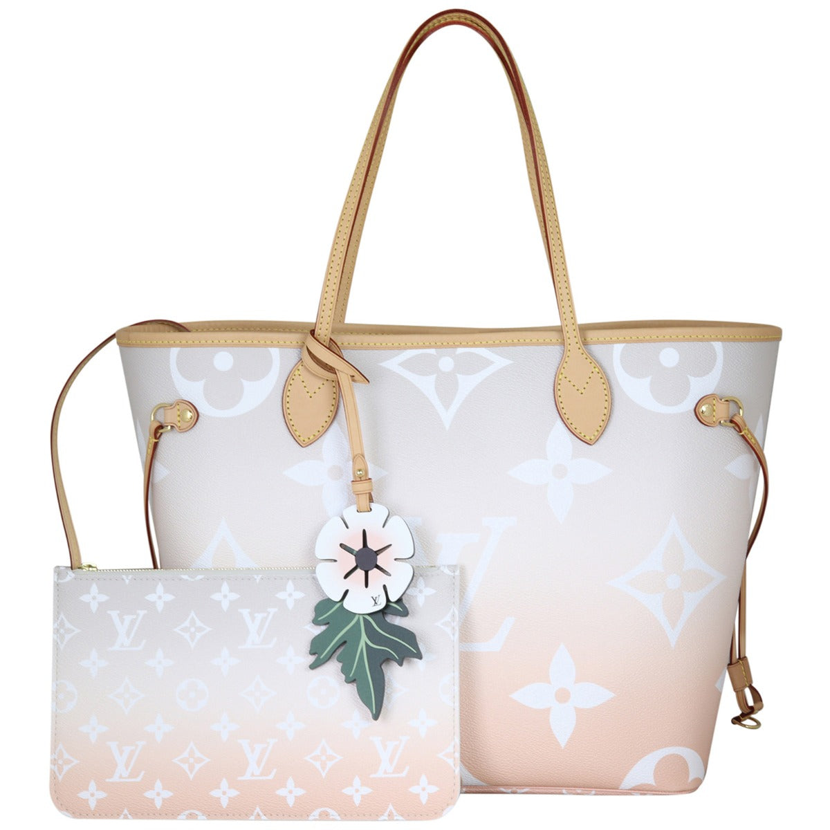 Louis Vuitton Neverfull MM Monogram Giant By the Pool Front With Pouch