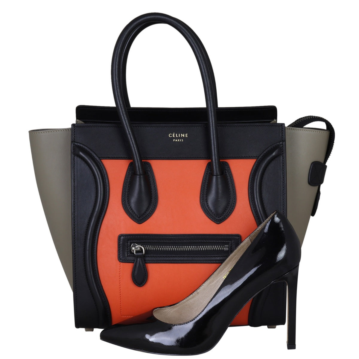 Celine Mini Luggage Tote (tri-colour) Shoe