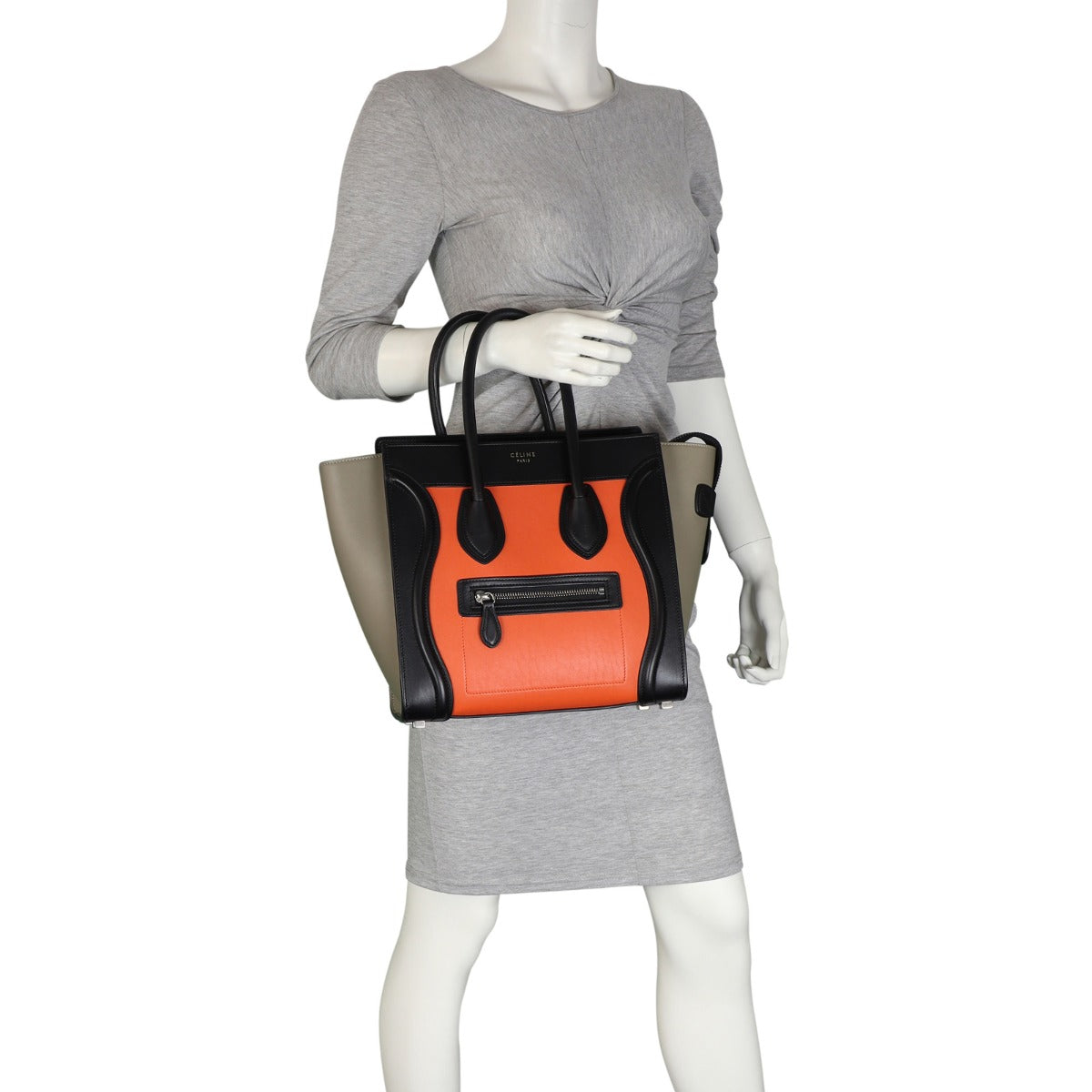 Celine Mini Luggage Tote (tri-colour) Mannequin