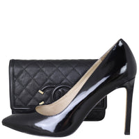 Chanel CC Filigree Wallet on Chain Shoe