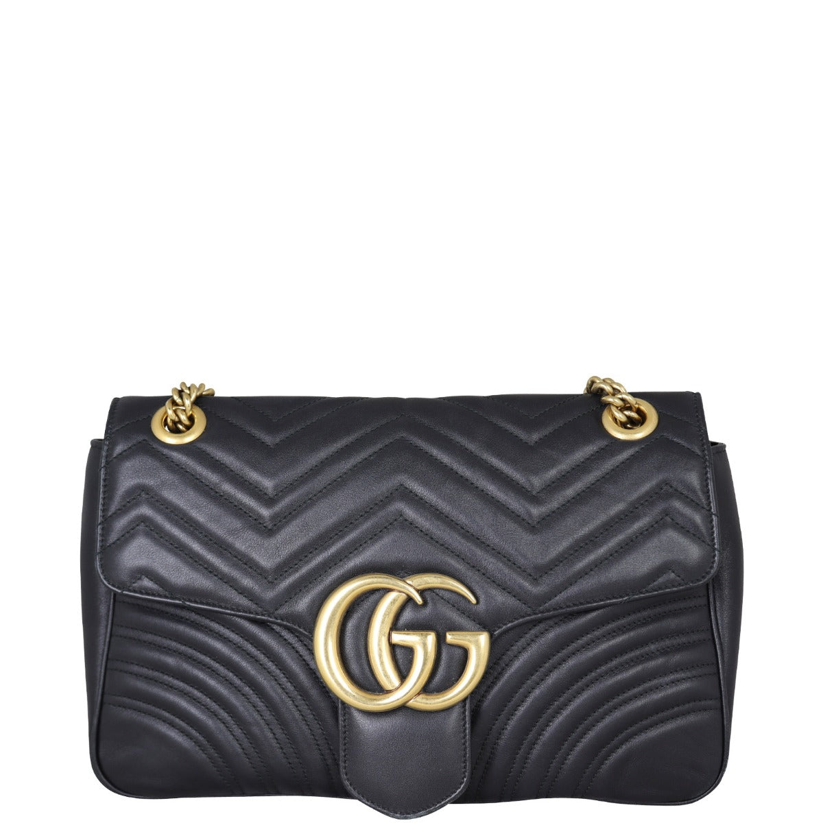 Gucci GG Marmont Matelasse Medium Shoulder Bag Front