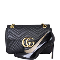 Gucci GG Marmont Matelasse Medium Shoulder Bag Shoe