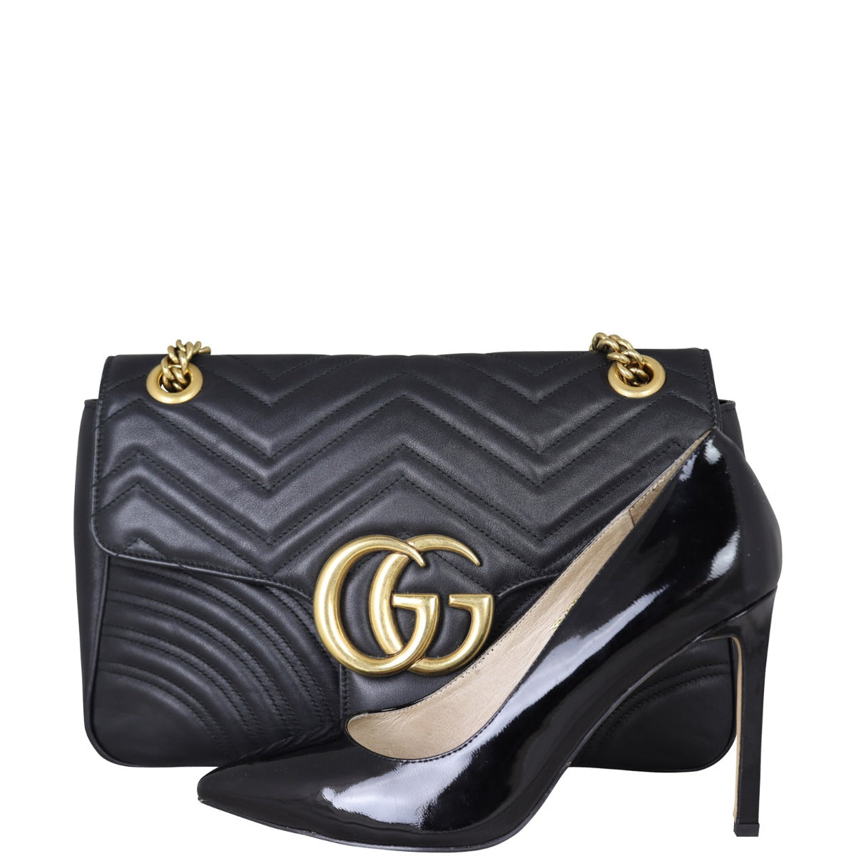 Gucci GG Marmont Matelasse Medium Shoulder Bag Shoe