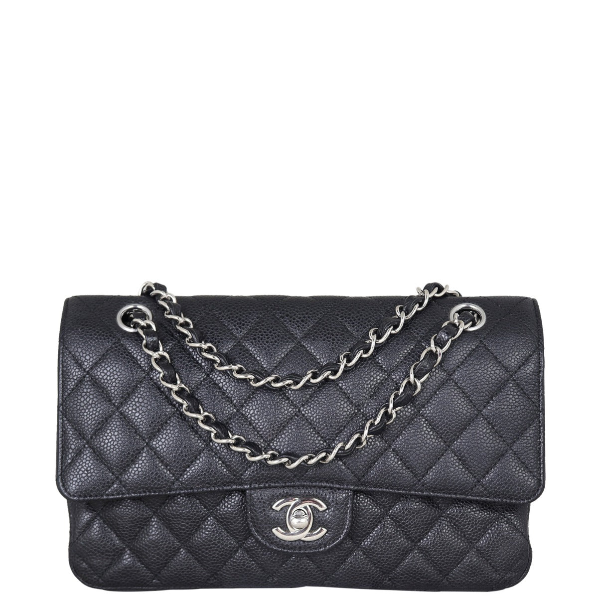 Chanel Classic Double Flap Medium Front With Chain
