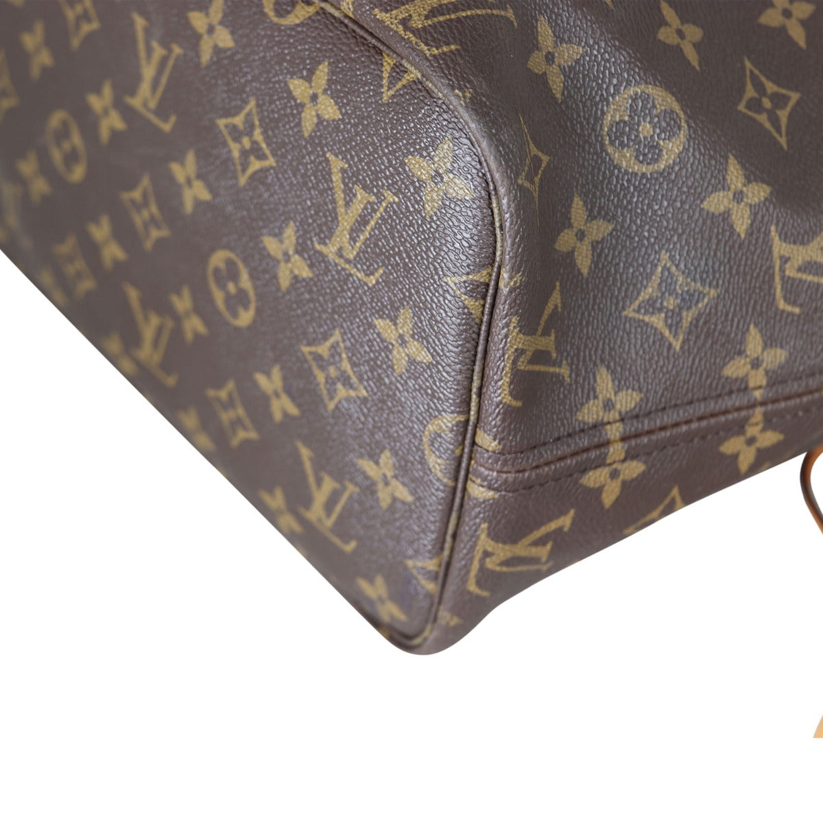Louis Vuitton Neverfull MM Monogram Corner Close Up