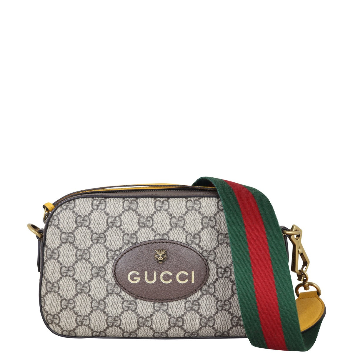 Gucci Neo Vintage GG Supreme Messenger Bag Front With Strap`