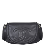 Chanel Half Moon Flap Bag Front