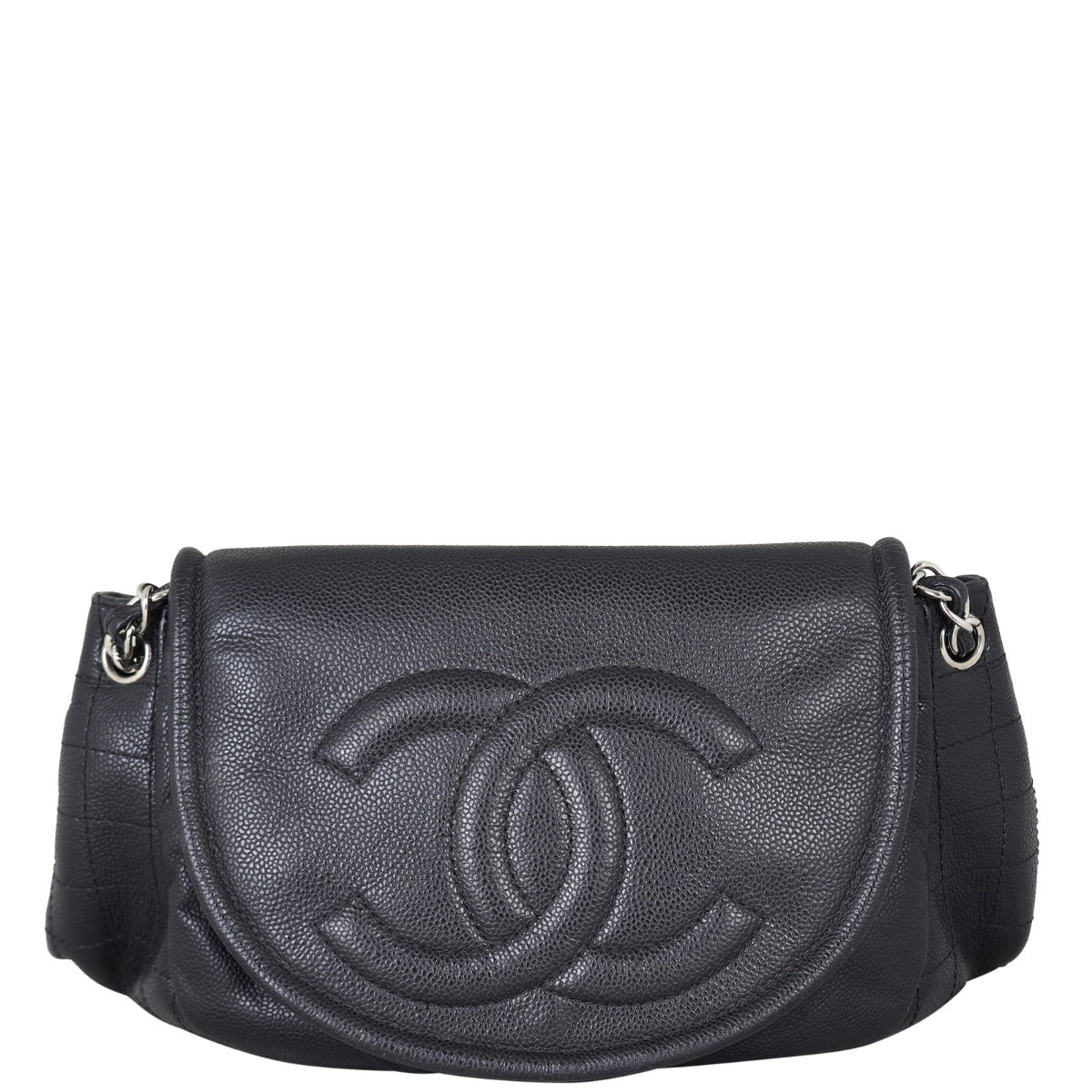 Chanel Half Moon Flap Bag Front
