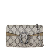 Gucci Dionysus GG Supreme Super Mini Bag Front With Chain