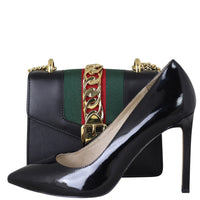 Gucci Sylvie Mini Chain Bag Front with Shoe
