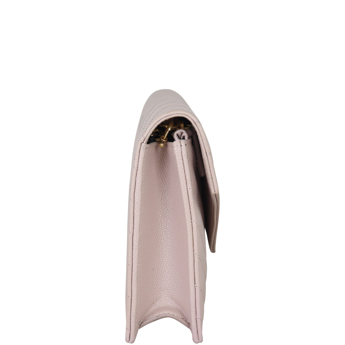 Saint Laurent Cassandre Envelope Chain Wallet Side