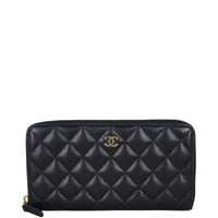 Chanel Classic Long Zipped Wallet Front
