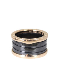 Bvlgari B.Zero1 18k Rose Gold Four Band Ring Front