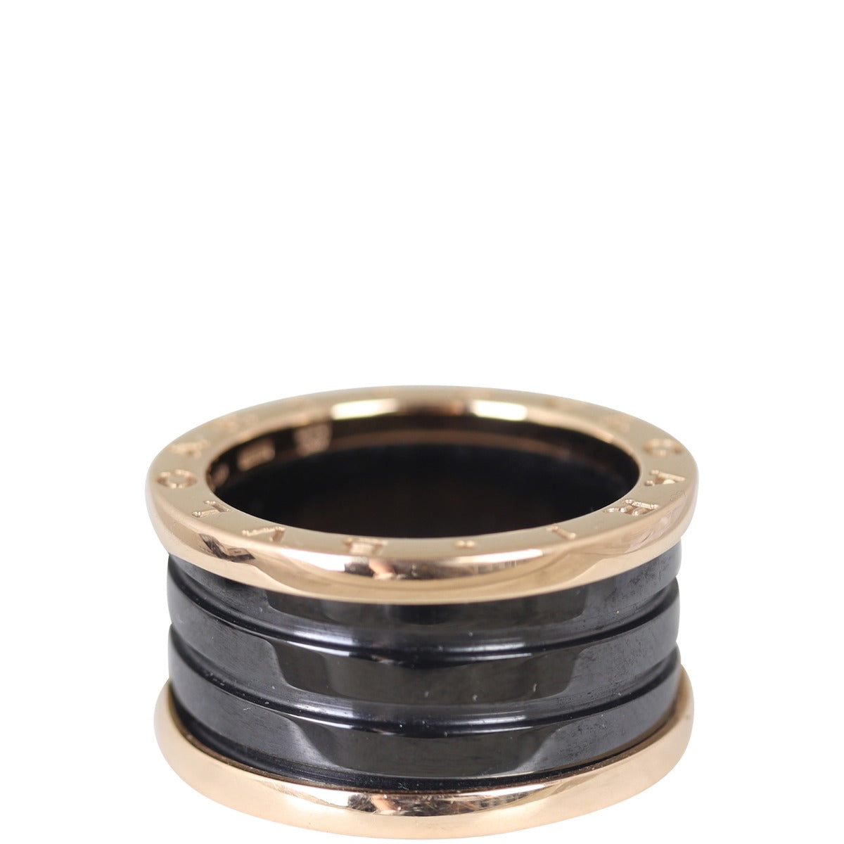 Bvlgari B.Zero1 18k Rose Gold Four Band Ring