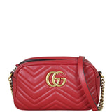 Gucci GG Marmont Small Camera Bag Front With Strap