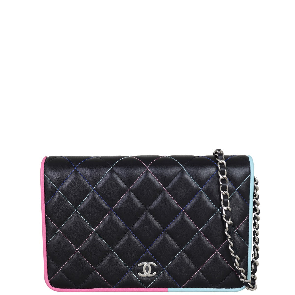 Chanel Multi Stitch Wallet on Chain Front With Chain