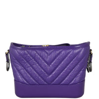 Chanel Gabrielle Chevron Hobo Small Back