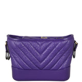 Chanel Gabrielle Chevron Hobo Small Front