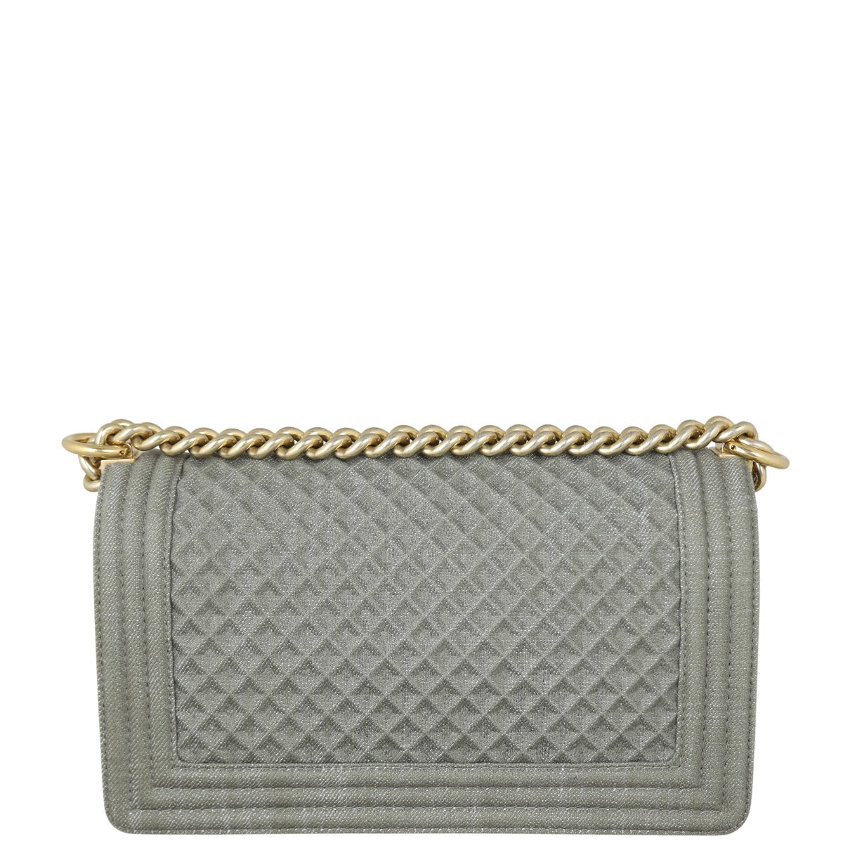 Chanel Boy Old Medium Denim Back