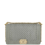 Chanel Boy Old Medium Denim Front