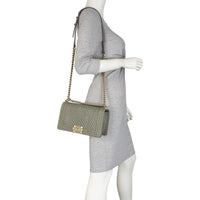 Chanel Boy Old Medium Denim Manni