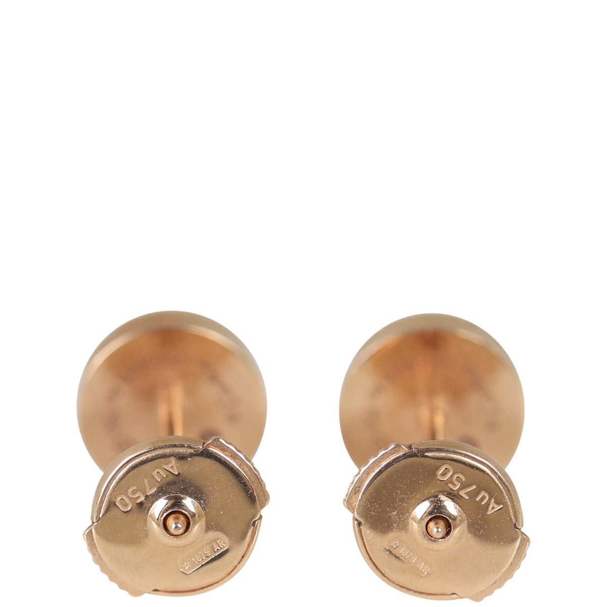 Cartier Love Stud Earrings 18k Rose Gold