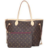 Louis Vuitton Neverfull MM Monogram Front With Pouch