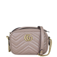 Gucci GG Marmont Mini Camera Bag Front With Strap