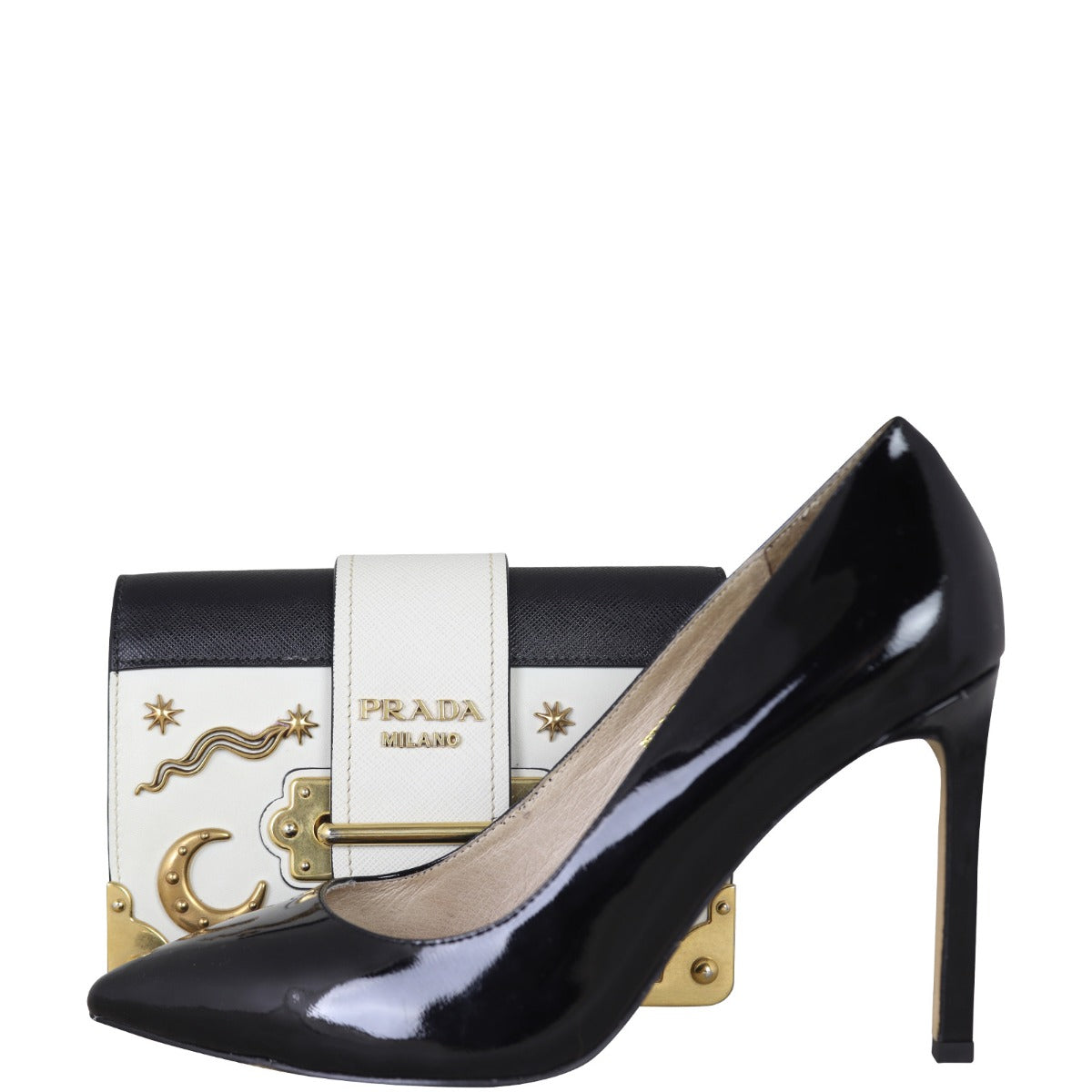 Prada Cahier Shoulder Bag Astrology Shoe