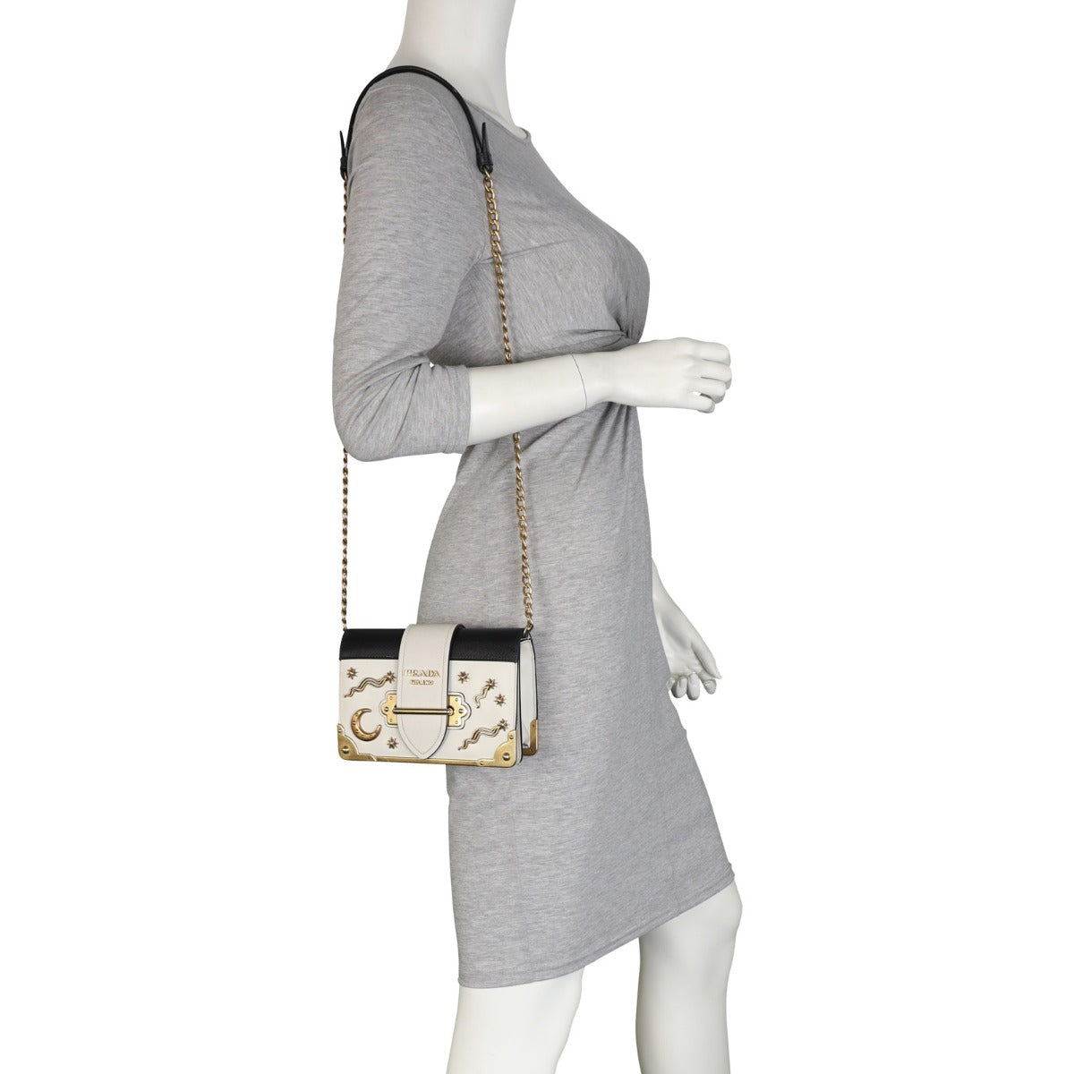 Prada Cahier Shoulder Bag Astrology Mannequin