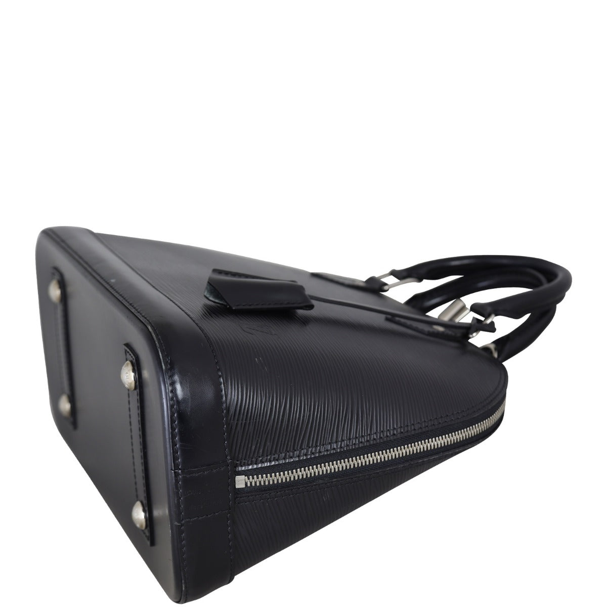Louis Vuitton Alma PM Epi with Strap | Black Silver Hardware