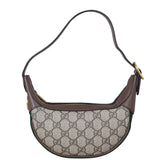 Gucci Ophidia GG Supreme Mini Crescent Shoulder Bag Front