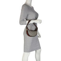 Gucci Ophidia GG Supreme Mini Crescent Shoulder Bag Mannequin