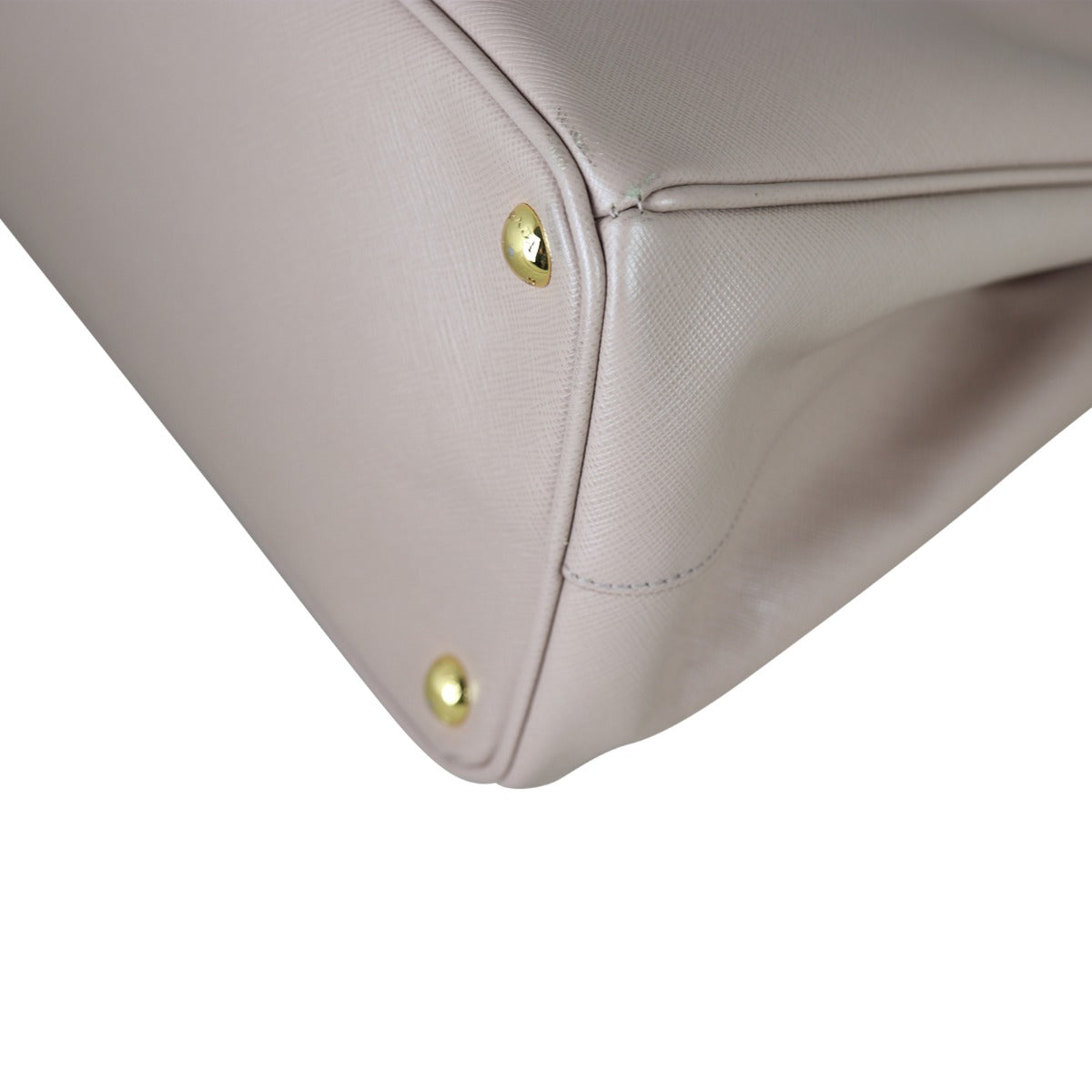 Prada Saffiano Lux Galleria Double Zip Tote Medium Corner Close Up